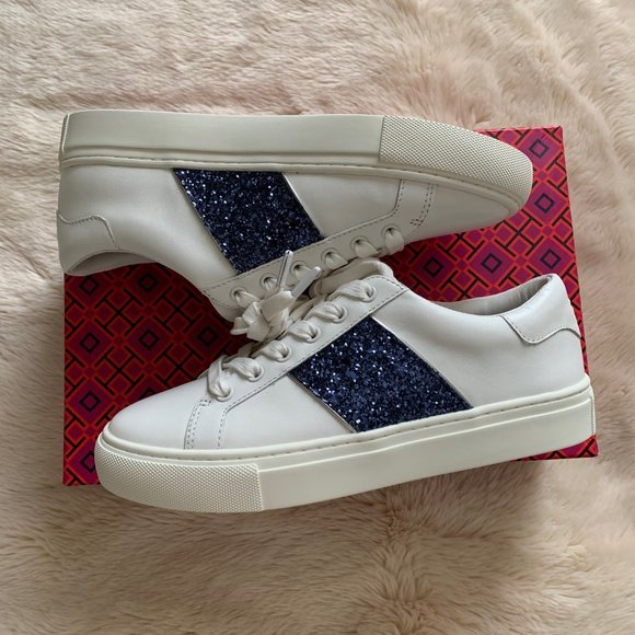 tory burch glitter sneakers